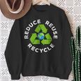 Reduce Reuse Recycle Earth Day 2024 Sweatshirt Gifts for Old Women