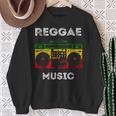 Reggae Music Musicbox Boombox Rastafari Roots Rasta Reggae Sweatshirt Gifts for Old Women