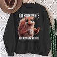 Rentner Eichhörnchen Sweatshirt, Lustiges Ich Muss Gar Nichts Motiv Geschenke für alte Frauen