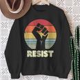 Resist FeministRetro Vintage 70'S Feminism Sweatshirt Gifts for Old Women