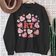 Respiratory Therapy Rt Valentine's Day Candy Heart Sweatshirt Gifts for Old Women