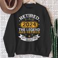 Retired 2024 Retirement Apparel For & Women Sweatshirt Gifts for Old Women