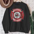 Retired Fire Chief Retirement Red Maltese Cross Sweatshirt Gifts for Old Women
