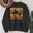 Retired Vacation Tropical Beach Lifestyle Retirement Sweatshirt Gifts for Old Women