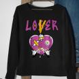 Retro 1 Brotherhood Loser Lover Heart Dripping Shoes Sweatshirt Gifts for Old Women