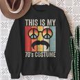 Retro This Is My 70S Costume 70 Styles 1970S Vintage Hippie Sweatshirt Gifts for Old Women