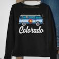 Retro Colorado Hippie Van Sketch Graphic Sweatshirt Gifts for Old Women