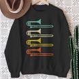 Retro Distressed Trombone Sweatshirt Gifts for Old Women