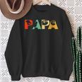 Retro Faultier Papa Lustiger Papa Faultieratertag Kapuzenjacke Sweatshirt Geschenke für alte Frauen