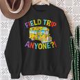 Retro Field Trip Anyone Magic School Bus Driver Sweatshirt Gifts for Old Women