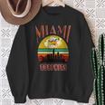 Retro Miami Vintage Dolphin Miami Area Dolphin Sweatshirt Gifts for Old Women