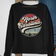 Retro North Carolina Home State Nc Cool 70S Style Sunset Sweatshirt Gifts for Old Women