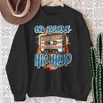 Retro Old School Hip Hop 80S 90S Graffiti Cassette Camisa de entrenamiento Regalos para ancianas