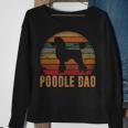 Retro Poodle Dad Dog Owner Pet Poodle Father Sweatshirt Gifts for Old Women