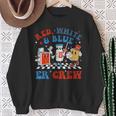 Retro Red White Blue Er Crew Emergency Room 4Th Of July Sweatshirt Gifts for Old Women