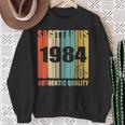 Retro Sagittarius 1984 Vintage 34Th Birthday Sweatshirt Gifts for Old Women