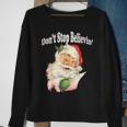 Retro Santa Claus Dont Stop Believing In SantaSweatshirt Gifts for Old Women
