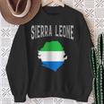 Retro Sierra Leone Flag Vintage Throwback Sport Sweatshirt Gifts for Old Women