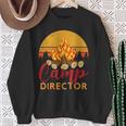 Retro Summer Camp Director Outdoor Vacation Counselor Camper Sweatshirt Gifts for Old Women