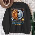 Retro Total Solar Eclipse Noblesville Indiana Sweatshirt Gifts for Old Women