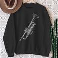 Retro Trumpet Sketch For Trumpet Sweatshirt Geschenke für alte Frauen