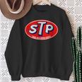 Retro Vintage Gas Station Stp Motor Oil Car Bikes Garage Sweatshirt Gifts for Old Women