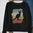 Retro Vintage Kangaroo Silhouette Funky Bag Animal Sweatshirt Geschenke für alte Frauen