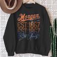 Retro Vintage Morgan Back To State University Style Sweatshirt Gifts for Old Women