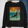 Retro Whale Lover Marine Biologist Aquarist Whales Animal Sweatshirt Gifts for Old Women