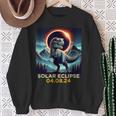 Retrot Rex Dinosaur Eclipse Solar April 8Th 2024 Astronomy Sweatshirt Gifts for Old Women