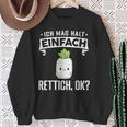 Rettich Ich Mag Halt Einfach Rettich Sweatshirt Geschenke für alte Frauen