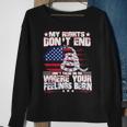 My Rights Don't End Where Your Feelings Begin GunSweatshirt Gifts for Old Women