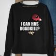 I Can Has Roadkill Cartoon Turkey Vulture Bird Meme Sweatshirt Gifts for Old Women