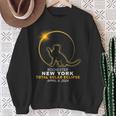 Rochester New York Cat Total Solar Eclipse 2024 Sweatshirt Gifts for Old Women