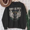 Rock And Roll Guitarraintage Rock Music Sin Mangas Camisa de entrenamiento Regalos para ancianas