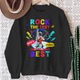 Rock The Test Dont Stress Testing Day 2024 Teachers Students Sweatshirt Gifts for Old Women