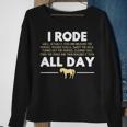 I Rode All Day Horse Riding Horse Sweatshirt Gifts for Old Women