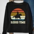 Rodeo Time Vintage Rodeo Time Cowboy Horse Retro Sunset Sweatshirt Gifts for Old Women