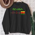 Rojava Kurdistan – Kurdish Flag Sweatshirt Geschenke für alte Frauen