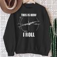 This Is How I Roll C-130 Pilot Flying Aviator C130 Hercules Sweatshirt Gifts for Old Women