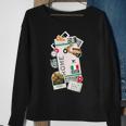 Rome Air Ticket Boarding Pass Plane Italy Lover Travel Sweatshirt Gifts for Old Women