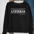 Ronald Reagan Veteran Quote I Am A Veteran Sweatshirt Gifts for Old Women
