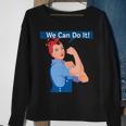 Rosie The Riveter We Can Do It Women's Feminist Rosy Sweatshirt Gifts for Old Women