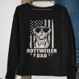 Rottweiler Dad Cool Vintage Retro Proud American Sweatshirt Gifts for Old Women