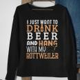 Rottweiler Dad Father's Day Rottie Dog Beer Sweatshirt Gifts for Old Women