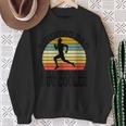 Running Dad Marathon Runner Father's Day Vintage Sweatshirt Gifts for Old Women
