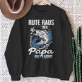 Rute Raus Der Papa Hat Laune Fischer Sweatshirt Geschenke für alte Frauen