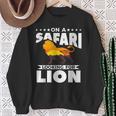 On A Safari Looking For Lion Family Vacation Sweatshirt Gifts for Old Women