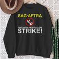 SAG-AFTRA Streik-Unterstützung Sweatshirt The Show Must Go On Strike! Geschenke für alte Frauen