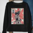 Samurai Warrior Bushido Vintage Retro Japanese Aesthetic Sweatshirt Gifts for Old Women